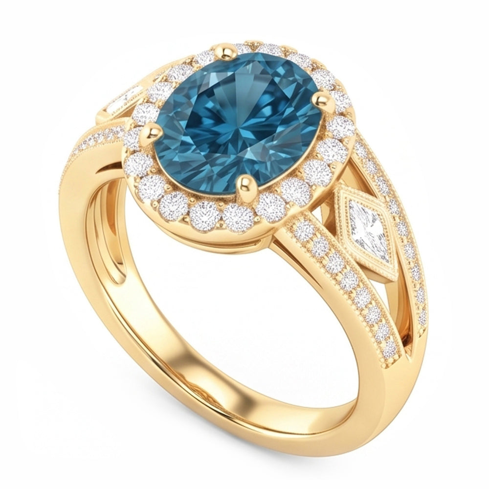 Natural Diamond Ring 2.01ct - Yellow Gold 14K
