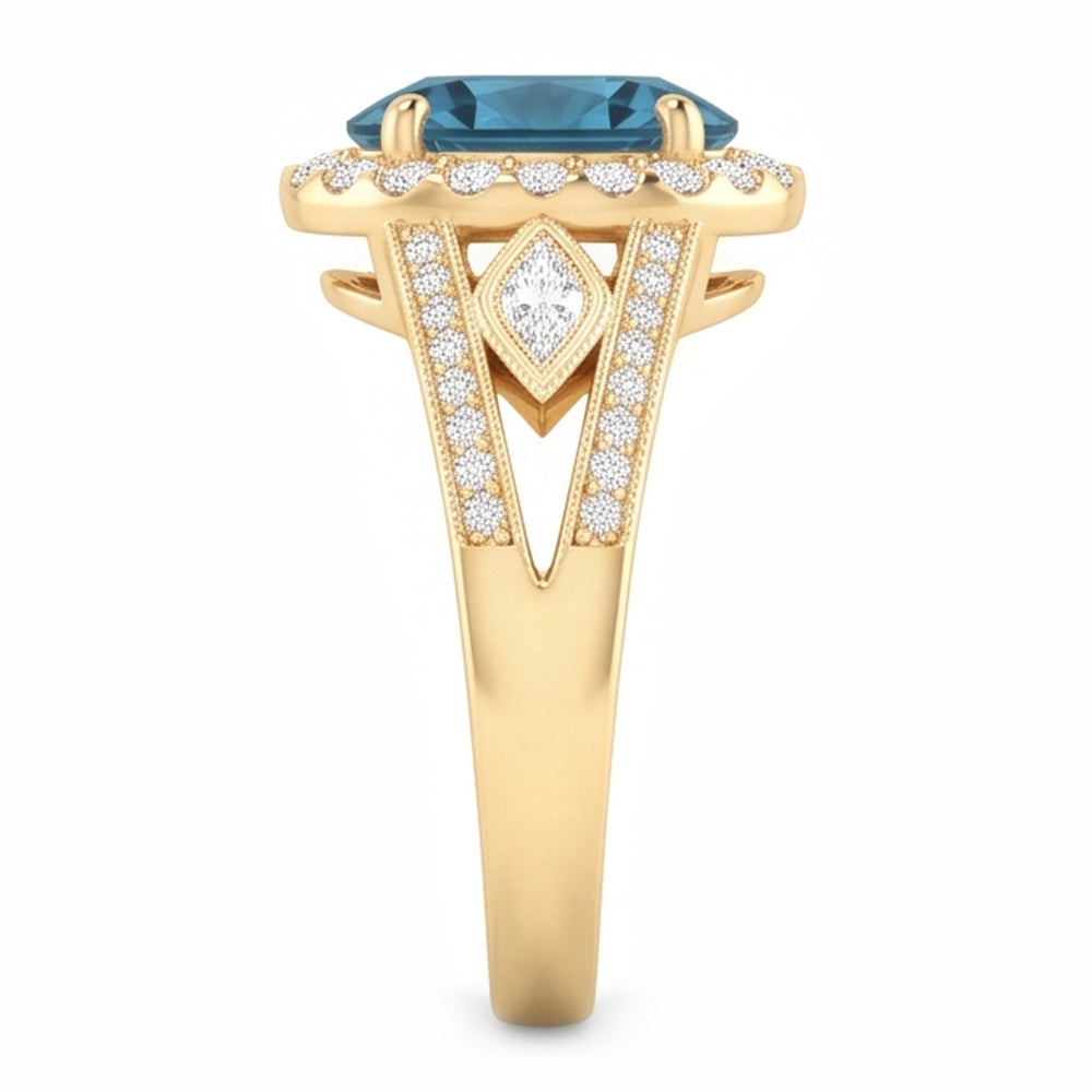 Natural Diamond Ring 2.01ct - Yellow Gold 14K