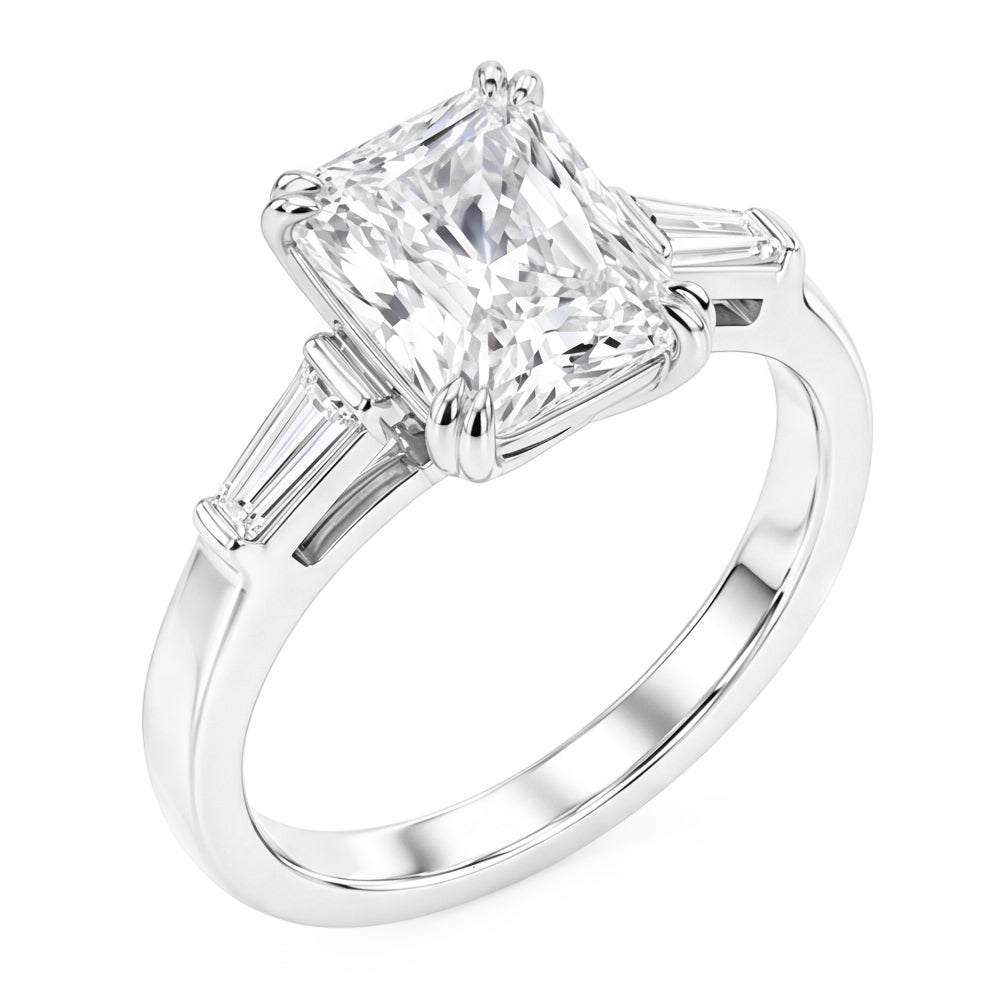 Natural Diamond Ring 2.11ct - White Gold 14K