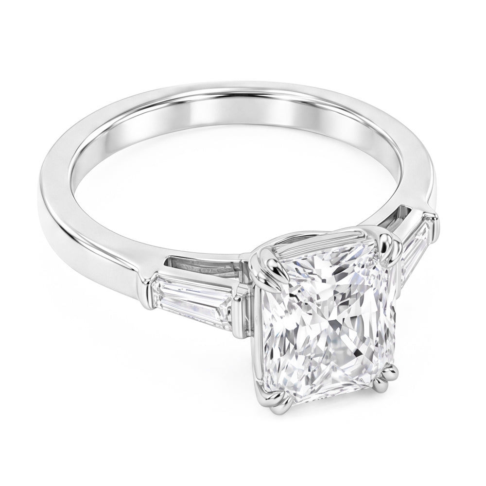 Natural Diamond Ring 2.11ct - White Gold 14K