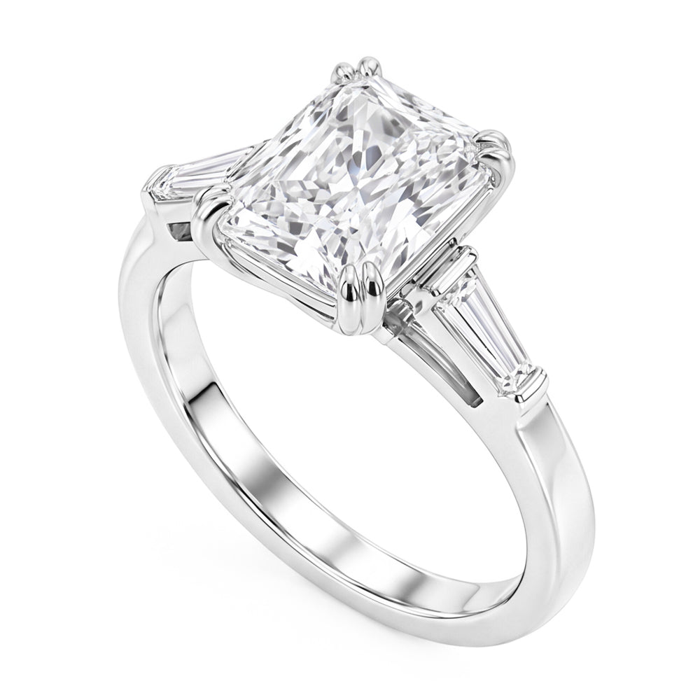 Natural Diamond Ring 2.11ct - White Gold 14K