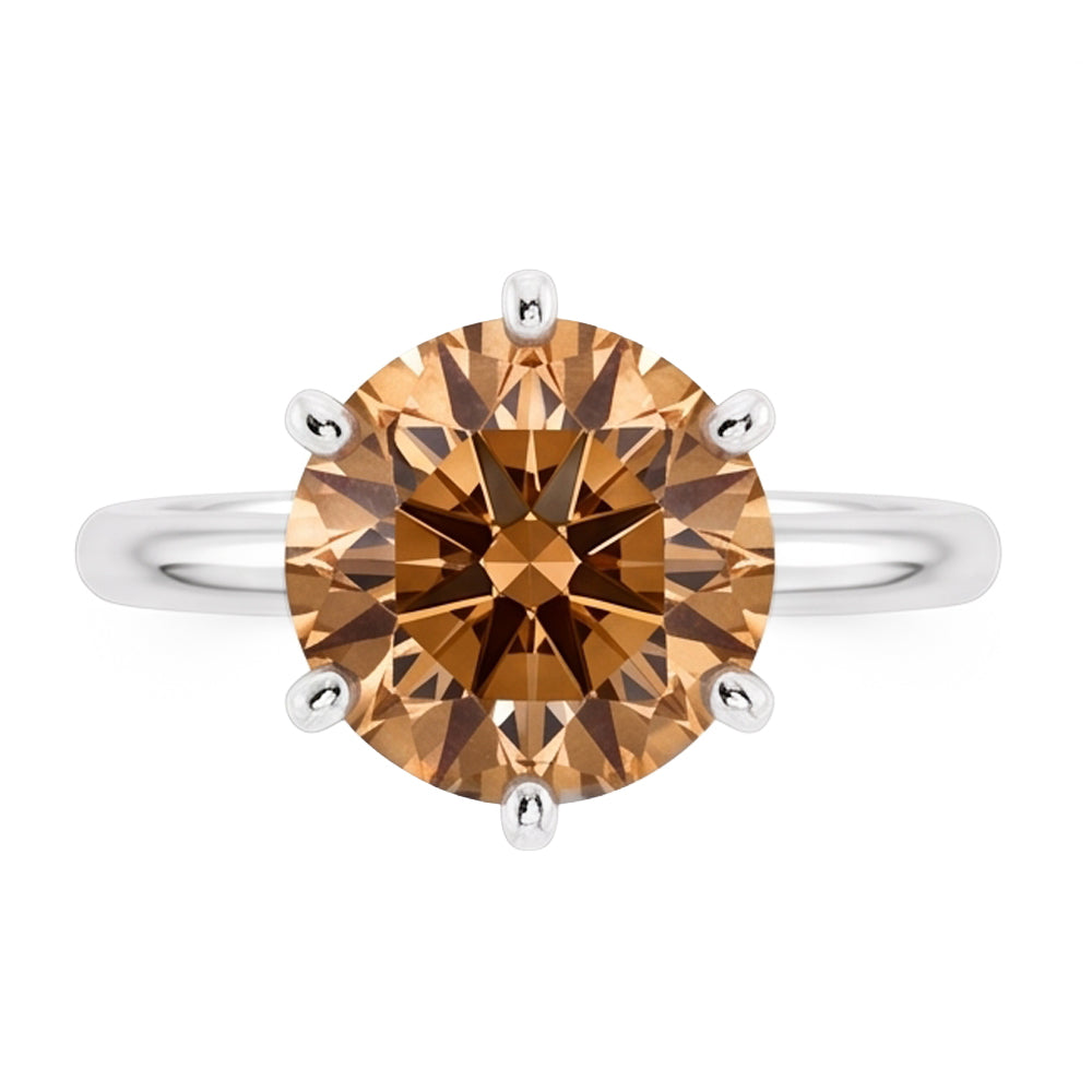 Natural Diamond Ring 2.25ct - White Gold 14K