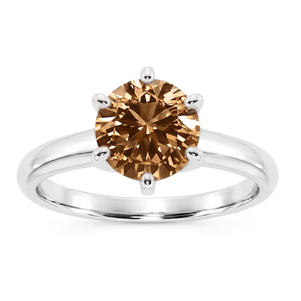 Natural Diamond Ring 2.25ct - White Gold 14K