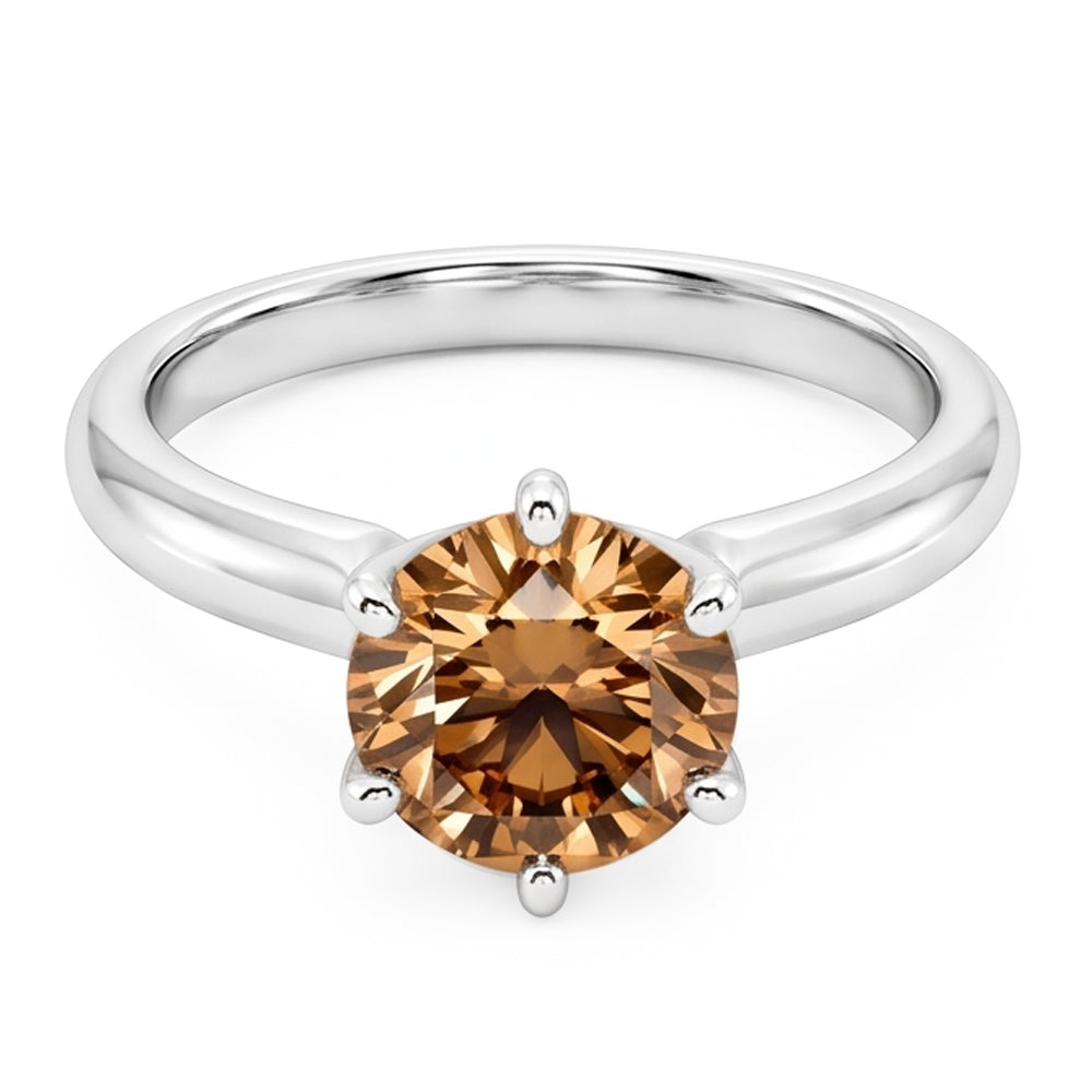 Natural Diamond Ring 2.25ct - White Gold 14K