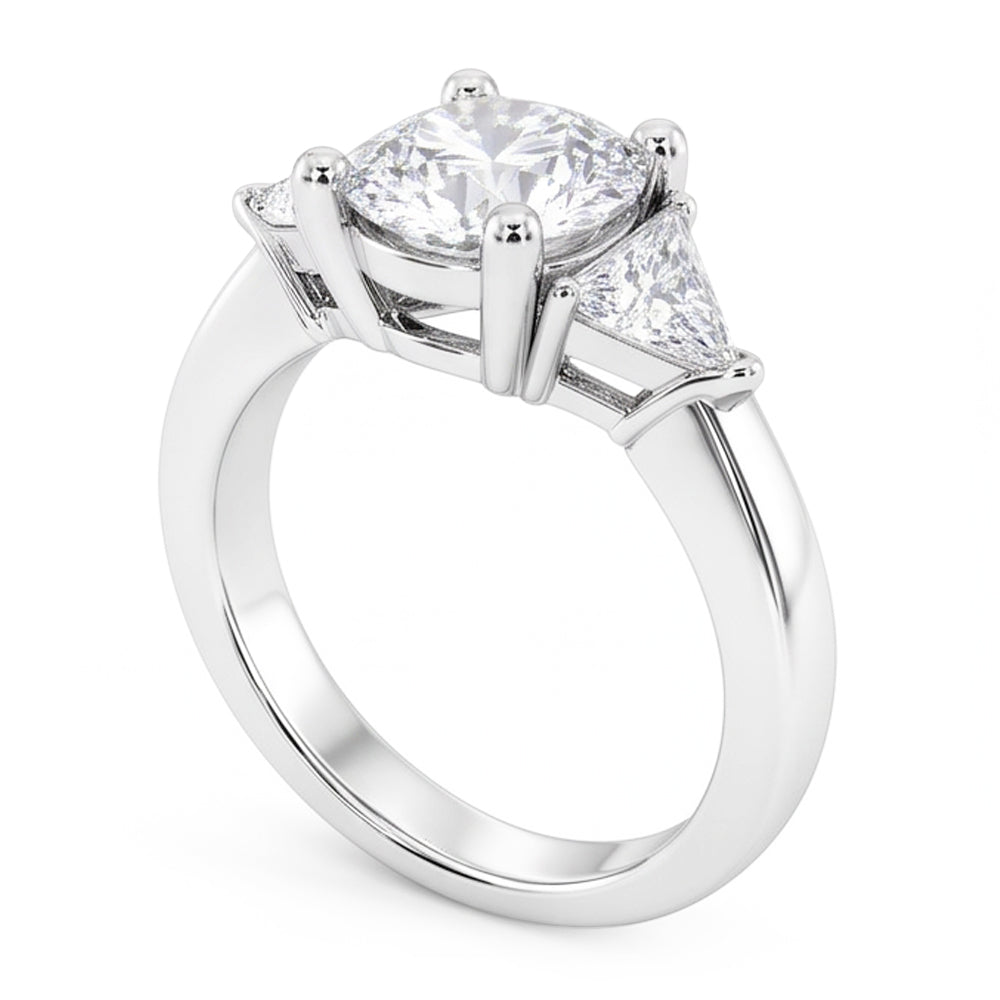 Natural Diamond Ring 2.25ct - White Gold 14K
