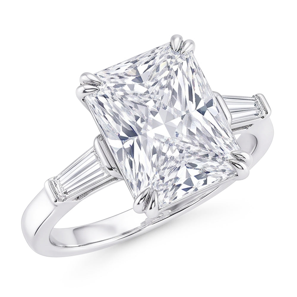 Natural Diamond Ring 2.35ct - White Gold 14K