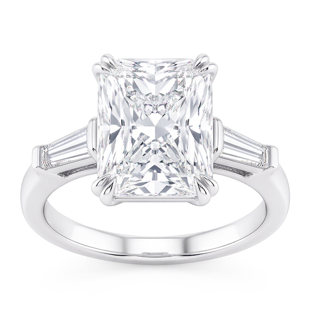Natural Diamond Ring 2.35ct - White Gold 14K