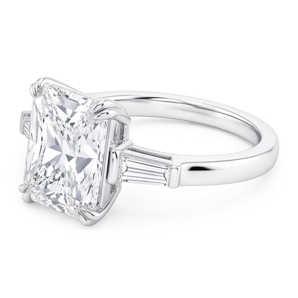 Natural Diamond Ring 2.35ct - White Gold 14K