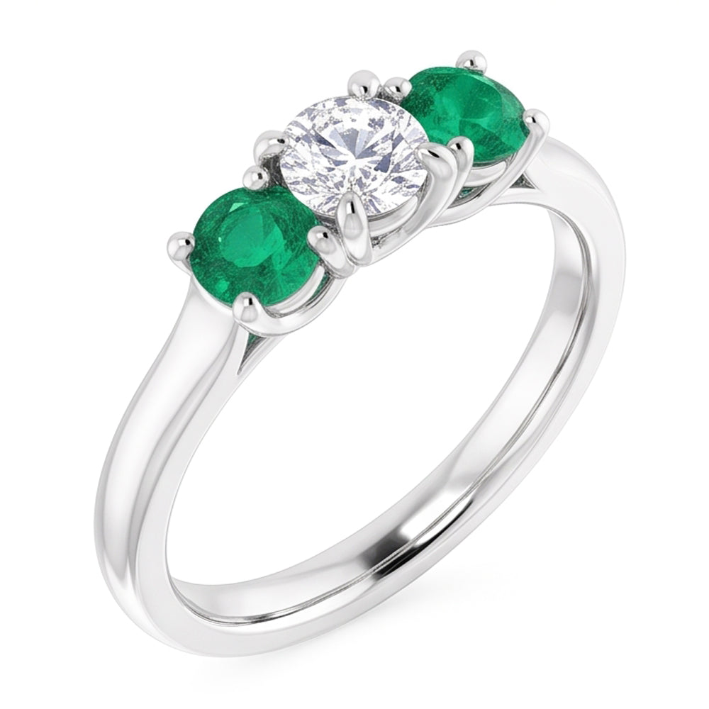 Natural Diamond Ring 2.40ct - White Gold 14K