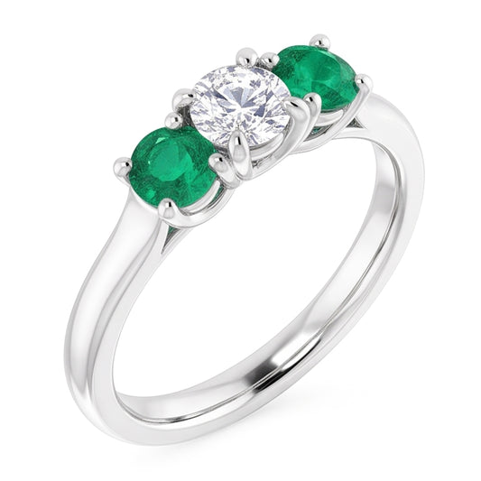 Natural Diamond Ring 2.40ct - White Gold 14K