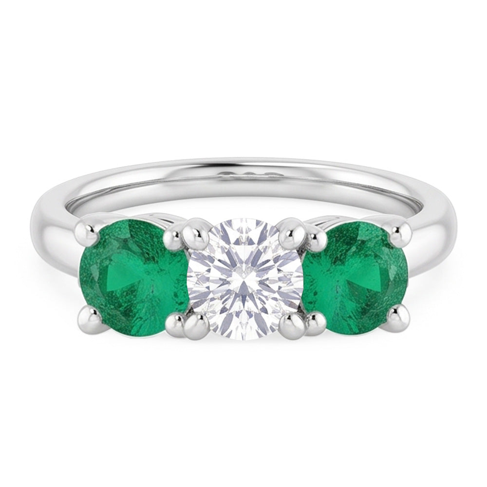 Natural Diamond Ring 2.40ct - White Gold 14K