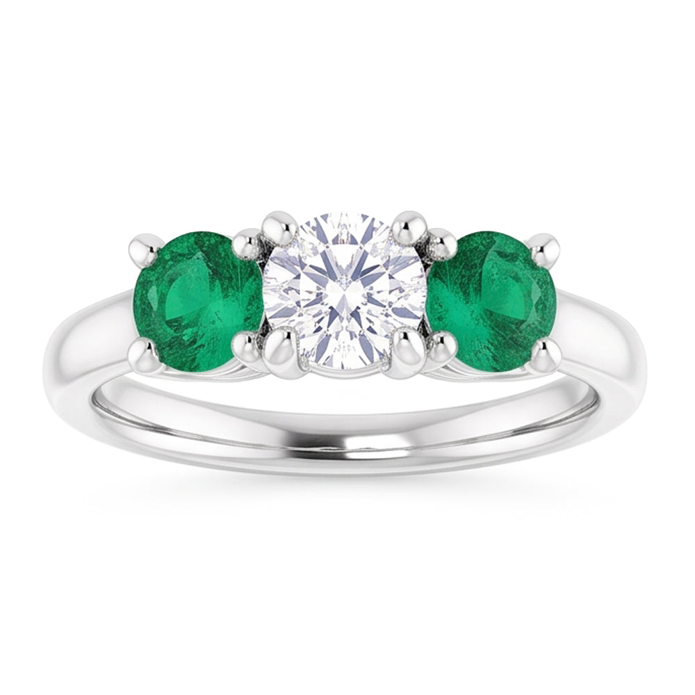 Natural Diamond Ring 2.40ct - White Gold 14K
