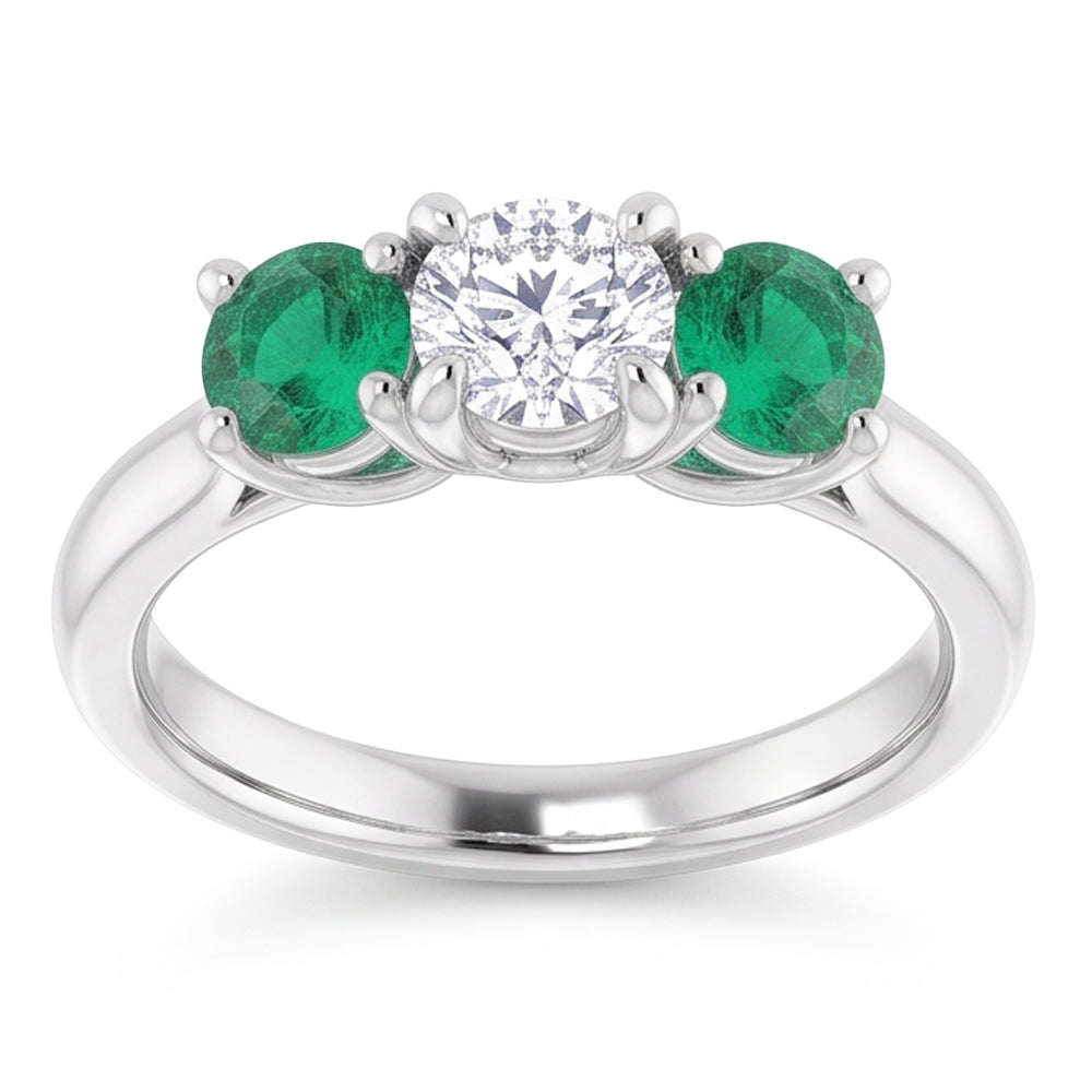Natural Diamond Ring 2.40ct - White Gold 14K