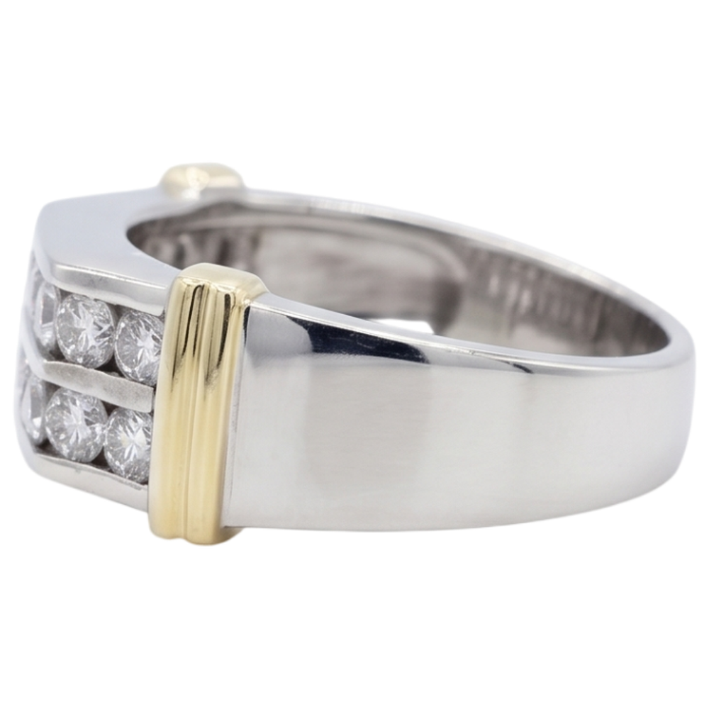 Natural Diamond Ring 2.40ct - White Gold 14K