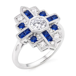 Natural Diamond Ring 2.50ct - White Gold 14K