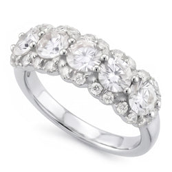 Natural Diamond Ring 2.50ct - White Gold 14K