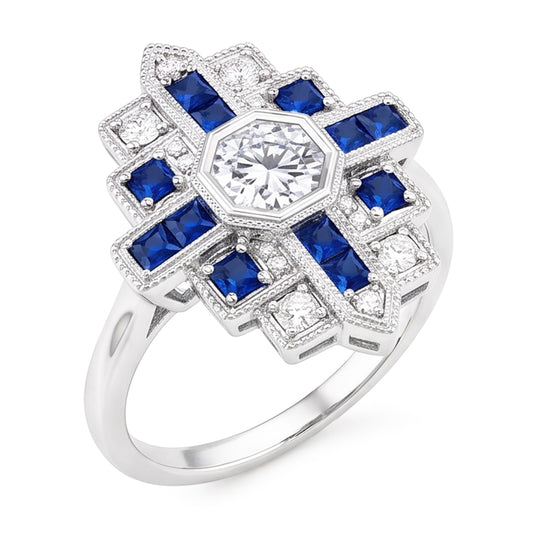 Natural Diamond Ring 2.50ct - White Gold 14K