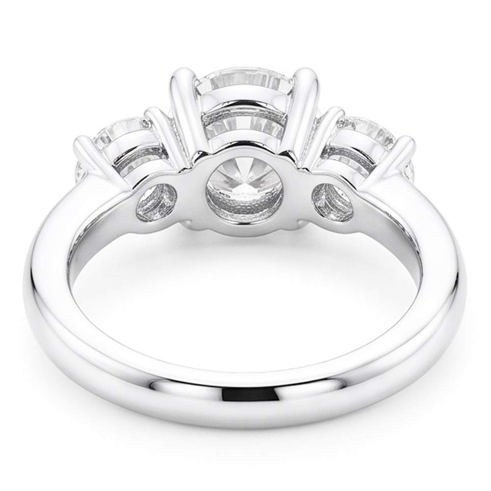 Natural Diamond Ring 2.50ct - White Gold 14K