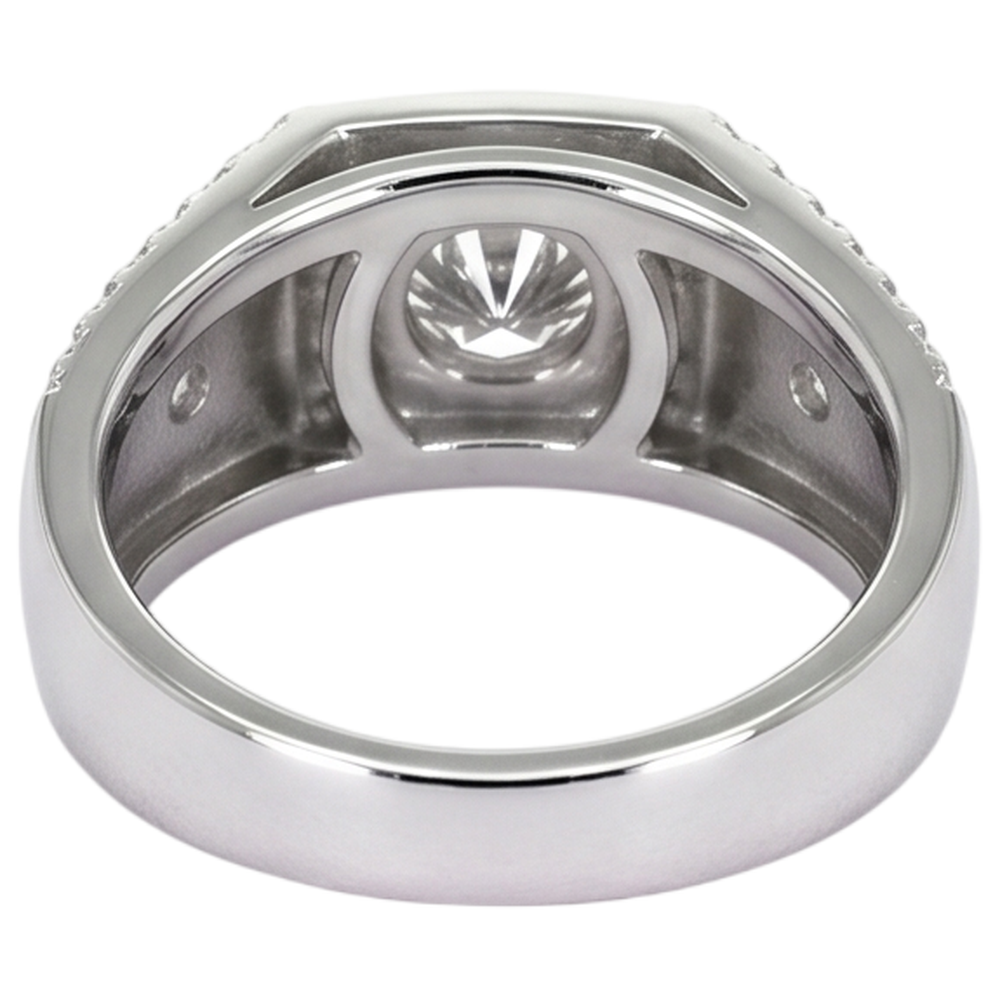 Natural Diamond Ring 2.50ct - White Gold 14K