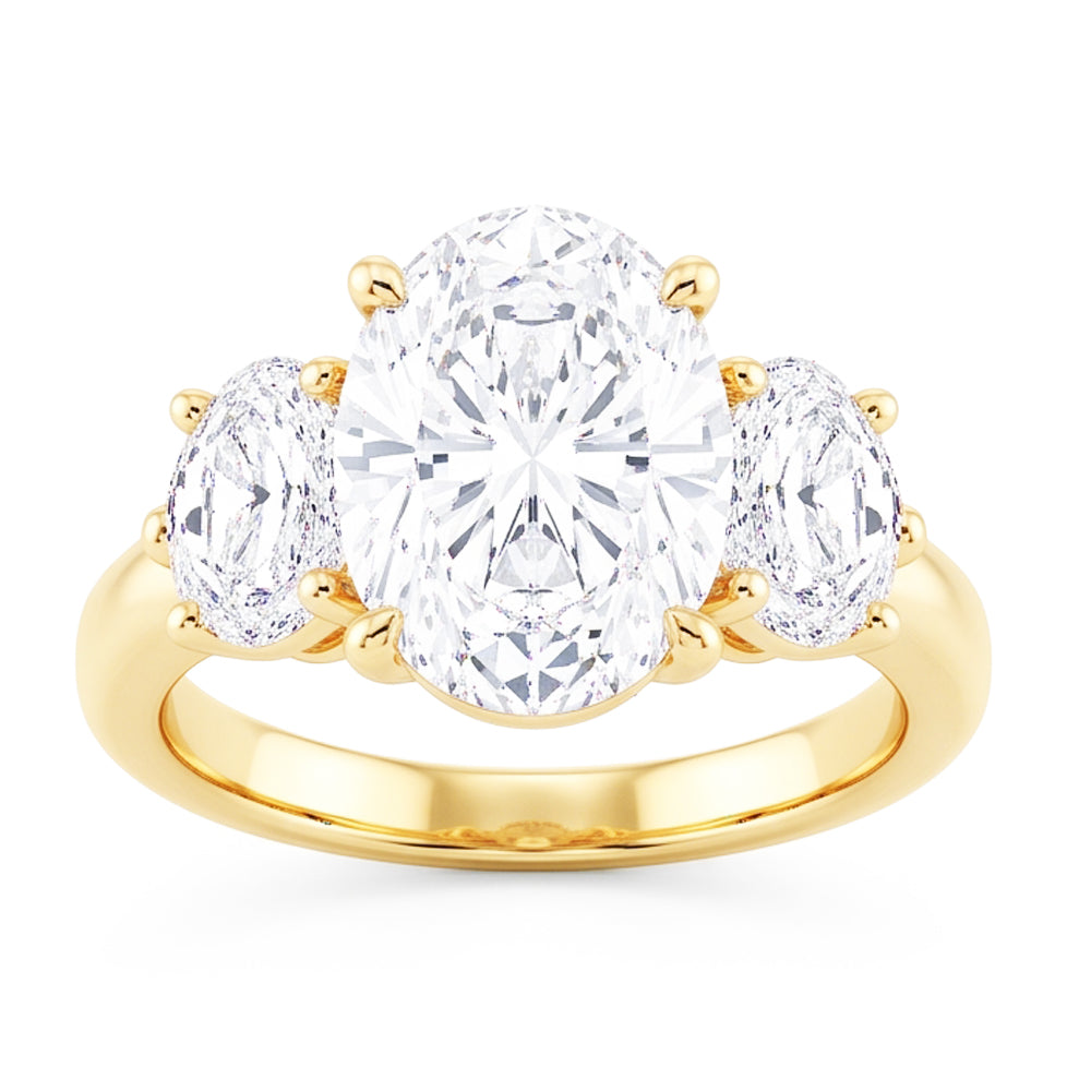 Natural Diamond Ring 2.50ct - Yellow Gold 14K