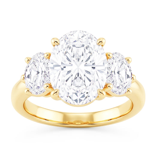 Natural Diamond Ring 2.50ct - Yellow Gold 14K