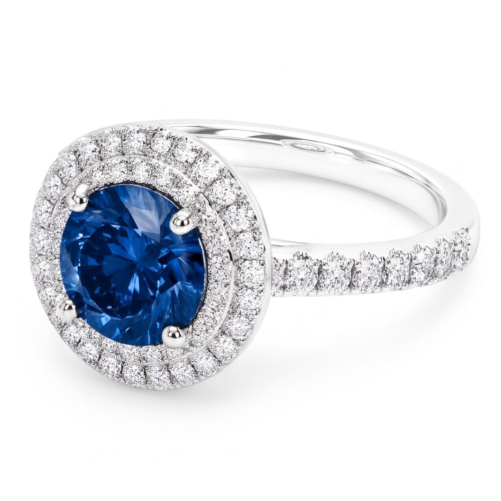 Natural Diamond Ring 2.51ct - White Gold 14K