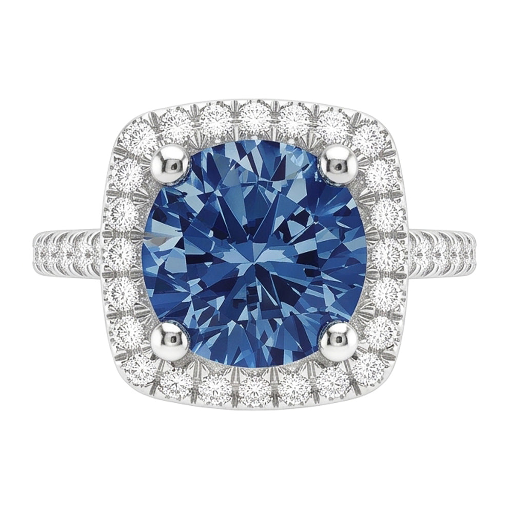 Natural Diamond Ring 2.51ct - White Gold 14K