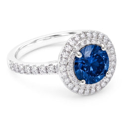 Natural Diamond Ring 2.51ct - White Gold 14K