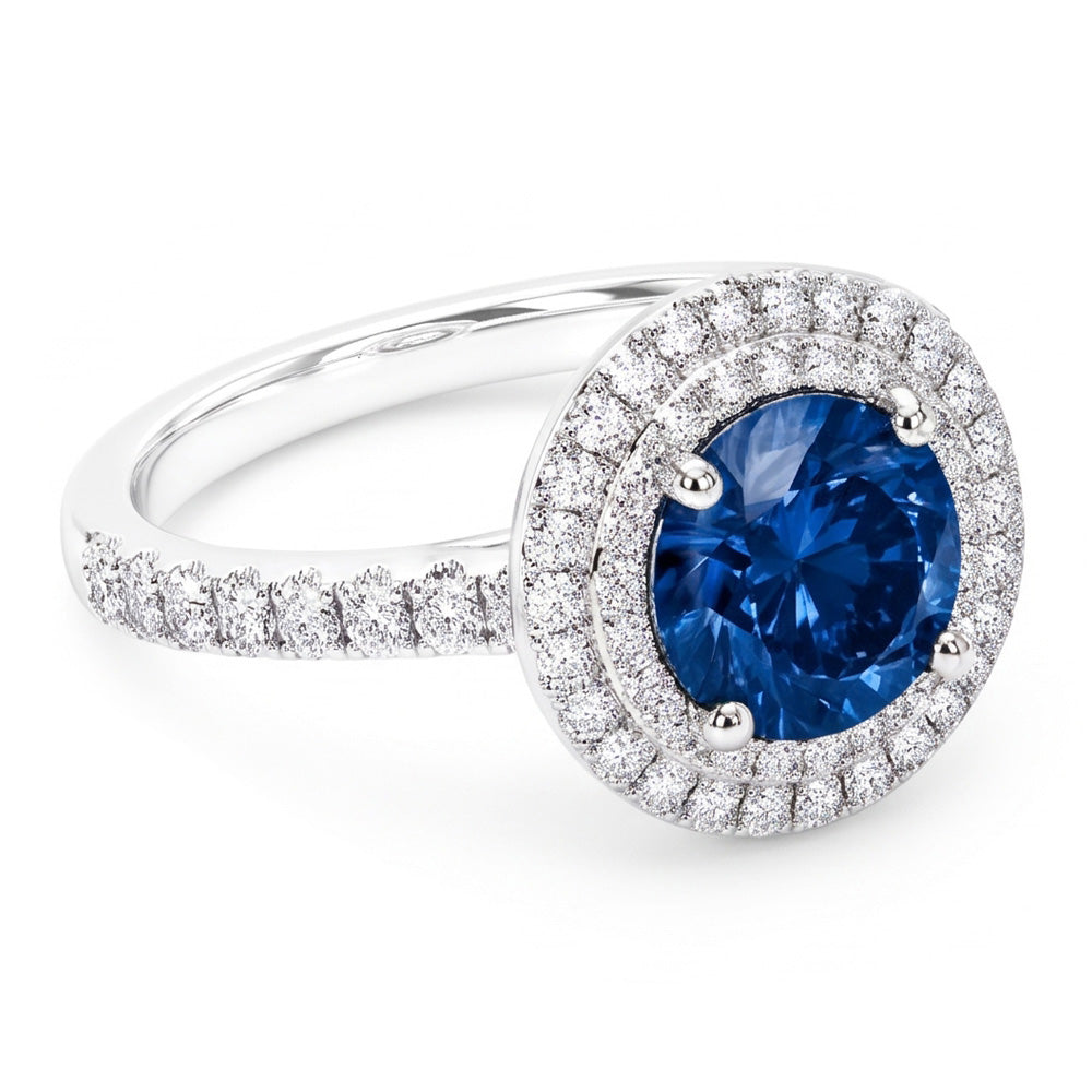 Natural Diamond Ring 2.51ct - White Gold 14K