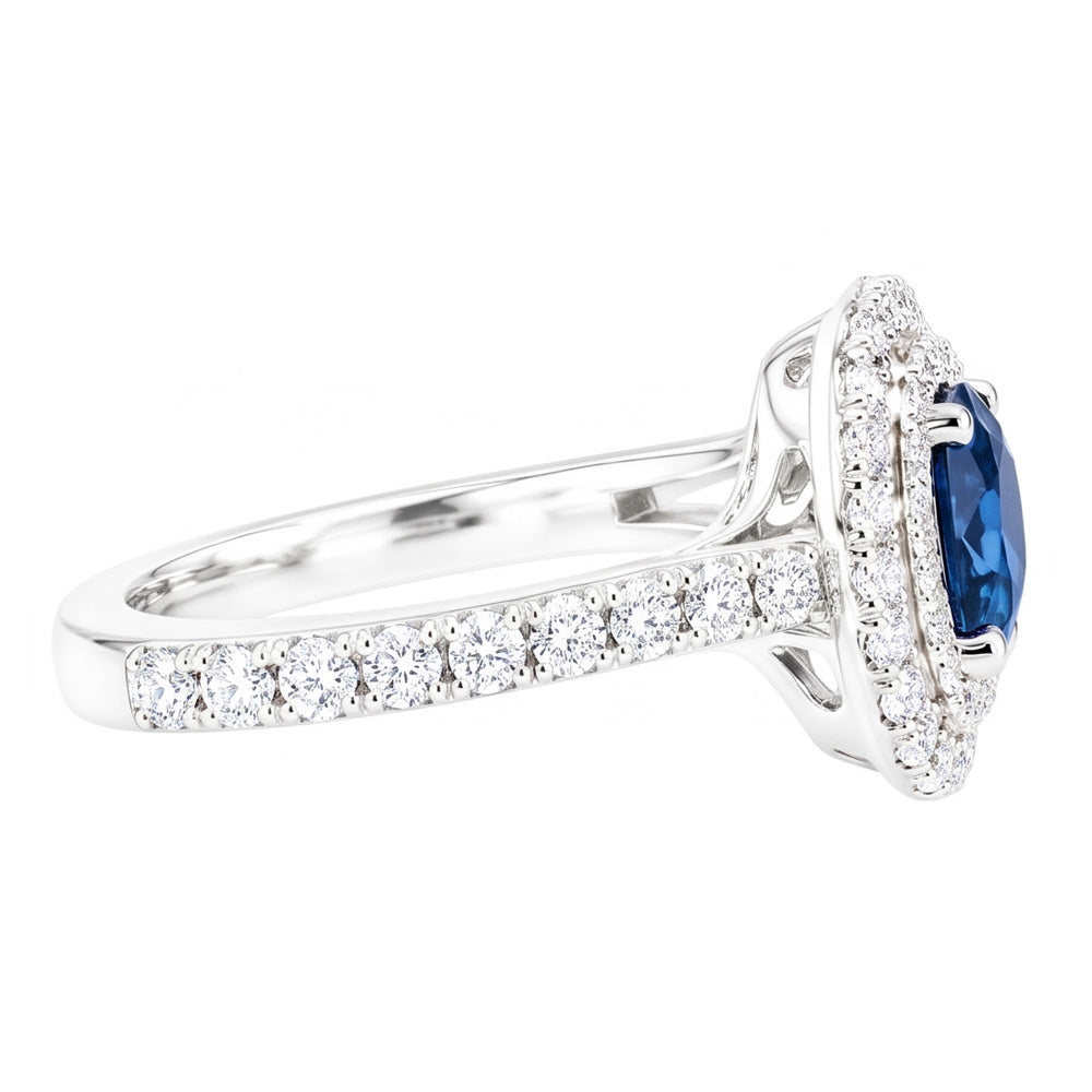 Natural Diamond Ring 2.51ct - White Gold 14K