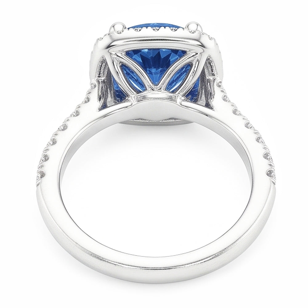 Natural Diamond Ring 2.51ct - White Gold 14K