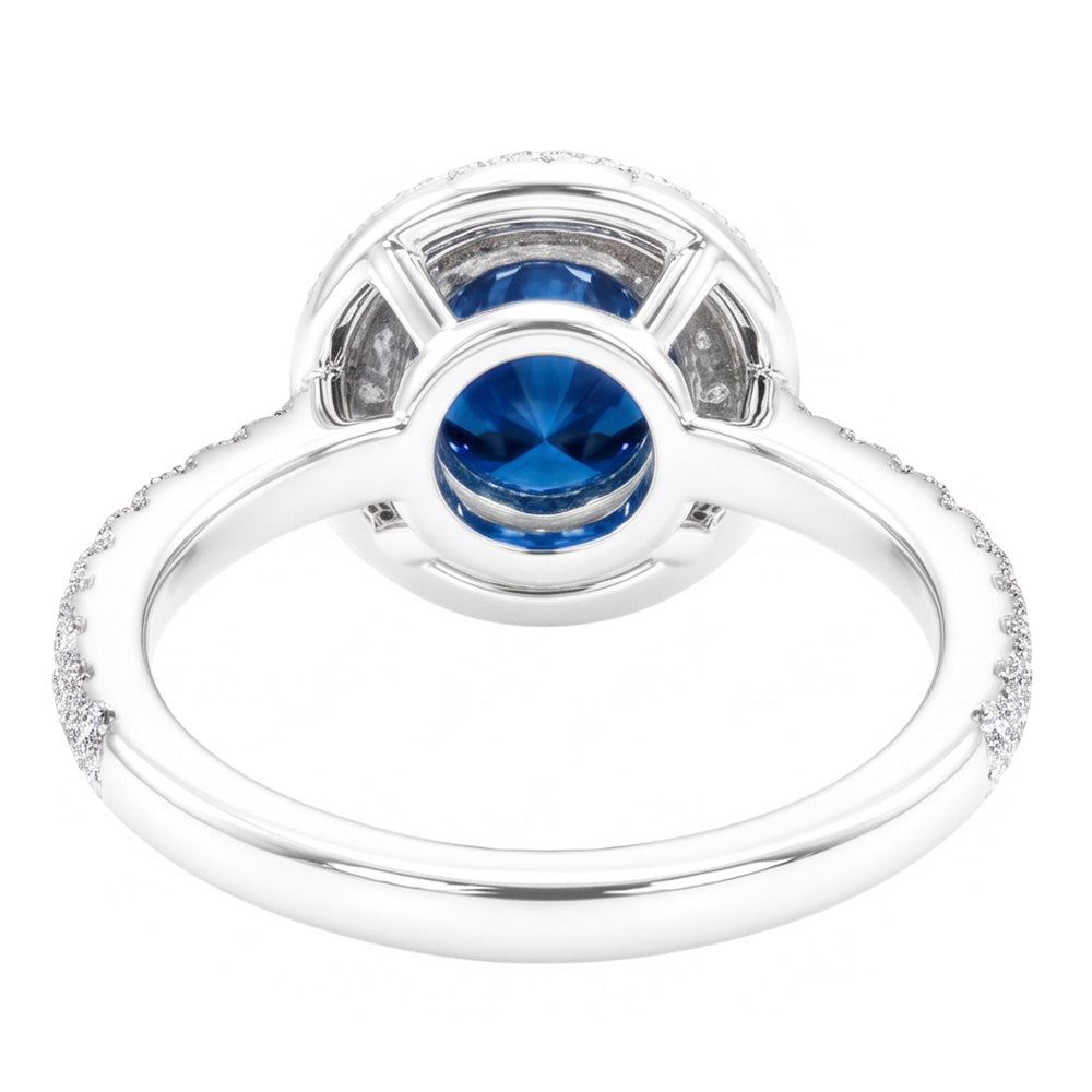 Natural Diamond Ring 2.51ct - White Gold 14K