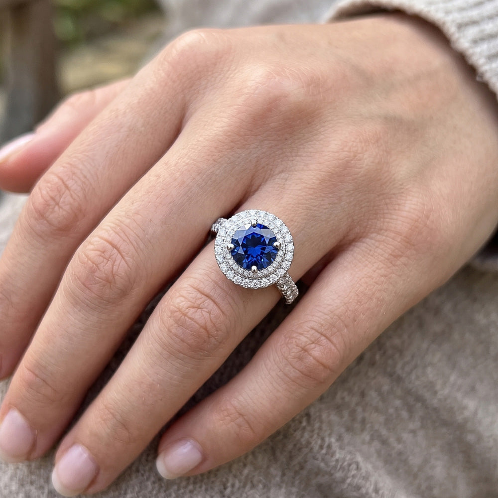 Natural Diamond Ring 2.51ct - White Gold 14K