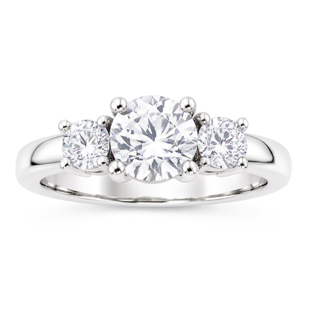 Natural Diamond Ring 2.55ct - White Gold 14K