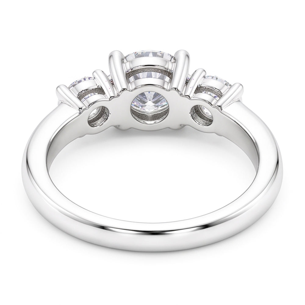 Natural Diamond Ring 2.55ct - White Gold 14K