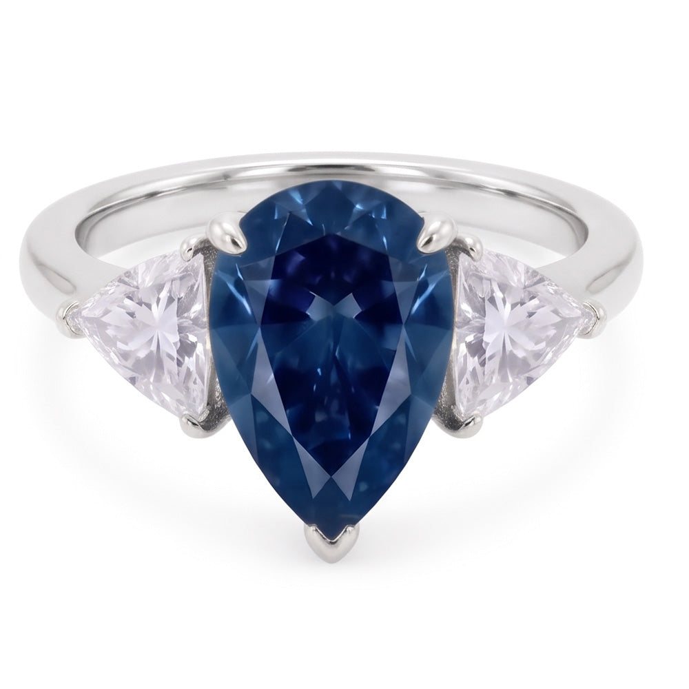 Natural Diamond Ring 2.70ct - White Gold 14K