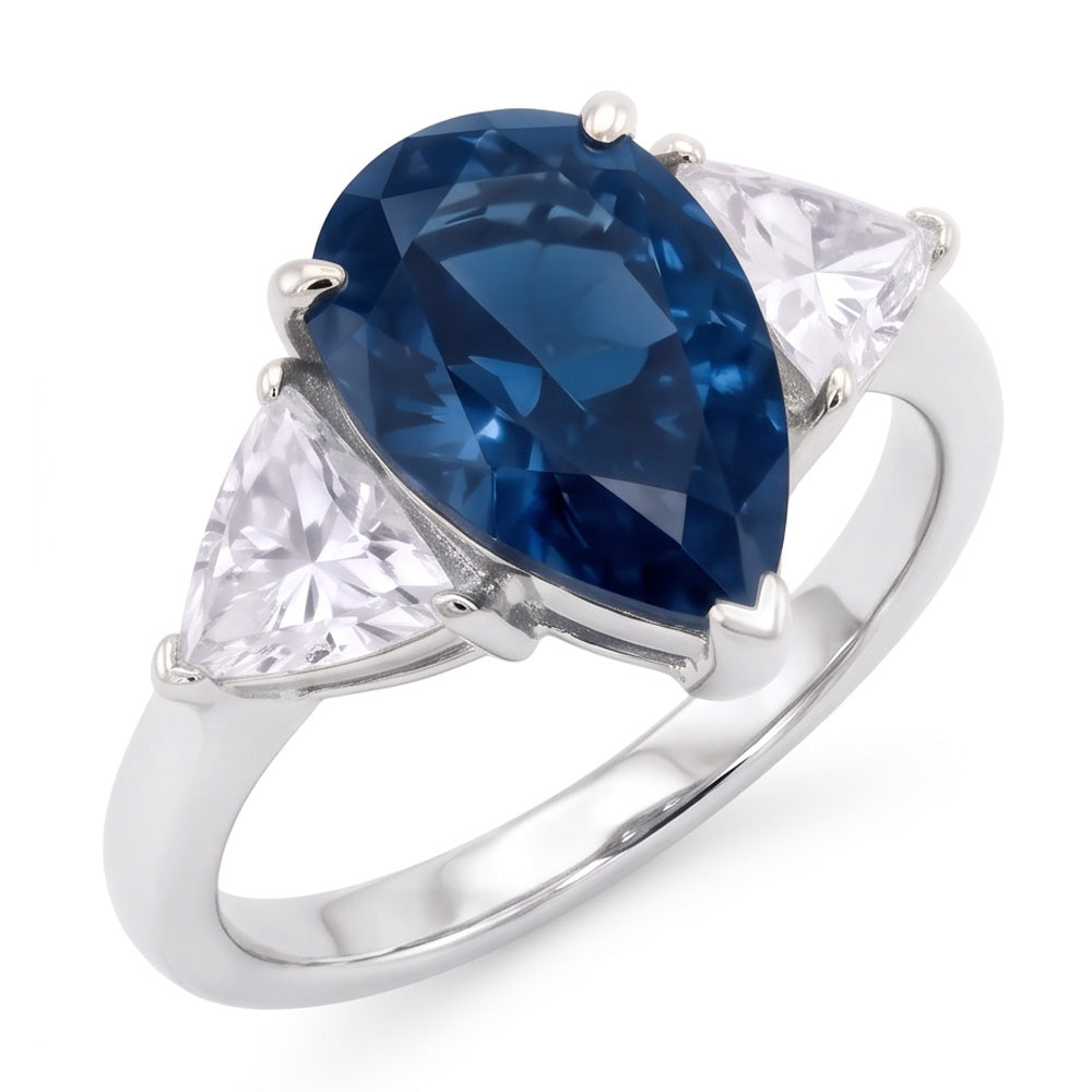 Natural Diamond Ring 2.70ct - White Gold 14K