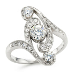 Natural Diamond Ring 2.75ct - White Gold 14K