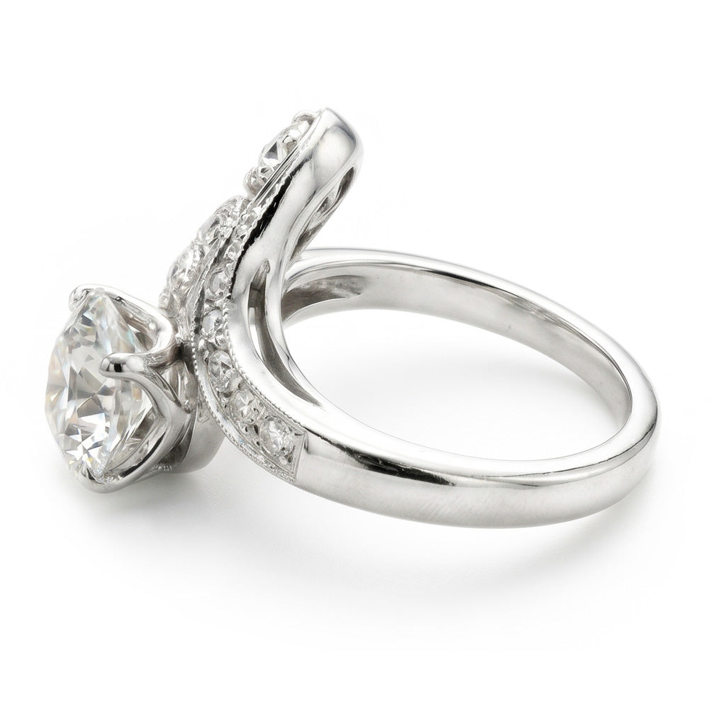 Natural Diamond Ring 2.75ct - White Gold 14K