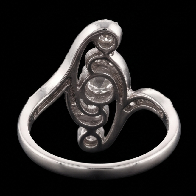 Natural Diamond Ring 2.75ct - White Gold 14K