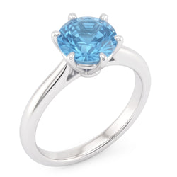 Natural Diamond Ring 2ct - White Gold 14K