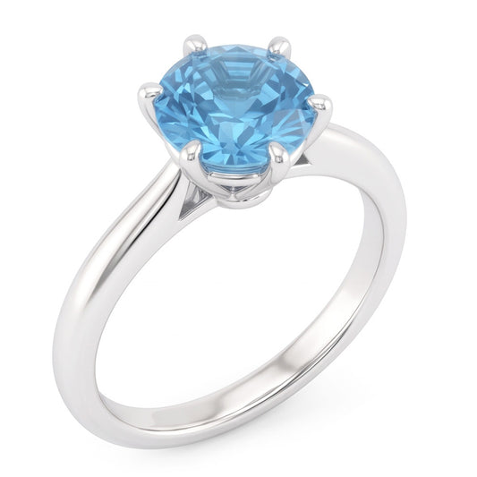 Natural Diamond Ring 2ct - White Gold 14K