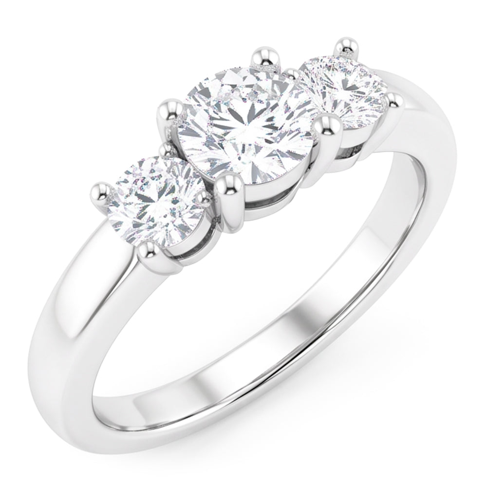 Natural Diamond Ring 2ct - White Gold 14K