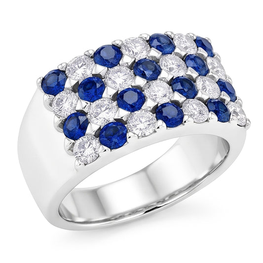 Natural Diamond Ring 2ct - White Gold 14K