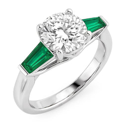 Natural Diamond Ring 2ct - White Gold 14K