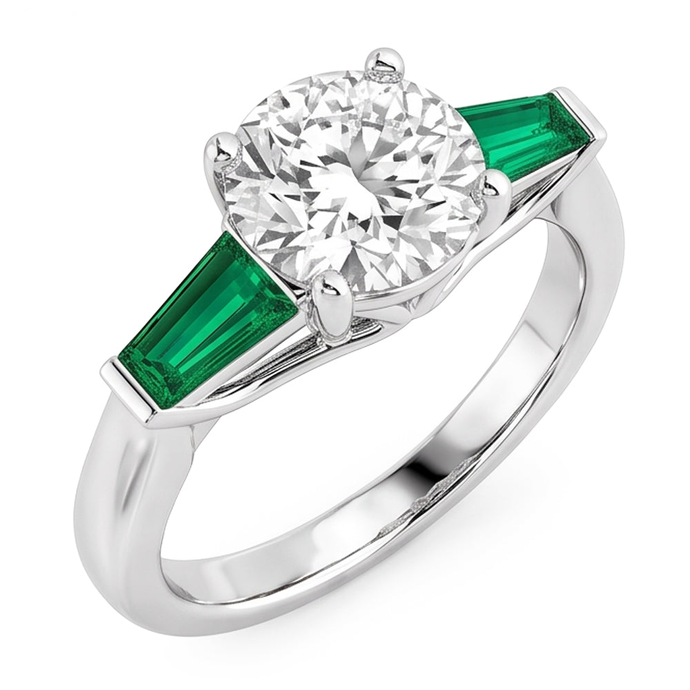 Natural Diamond Ring 2ct - White Gold 14K