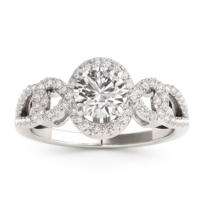 Natural Diamond Ring 2ct - White Gold 14K