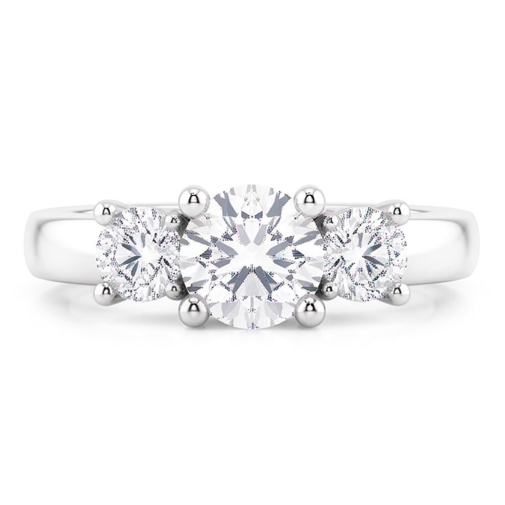 Natural Diamond Ring 2ct - White Gold 14K