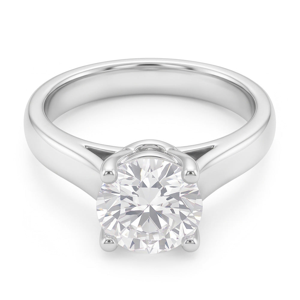 Natural Diamond Ring 2ct - White Gold 14K