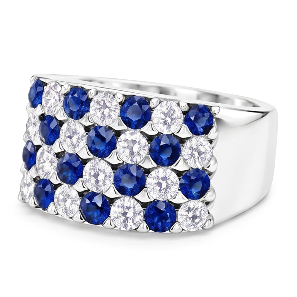 Natural Diamond Ring 2ct - White Gold 14K